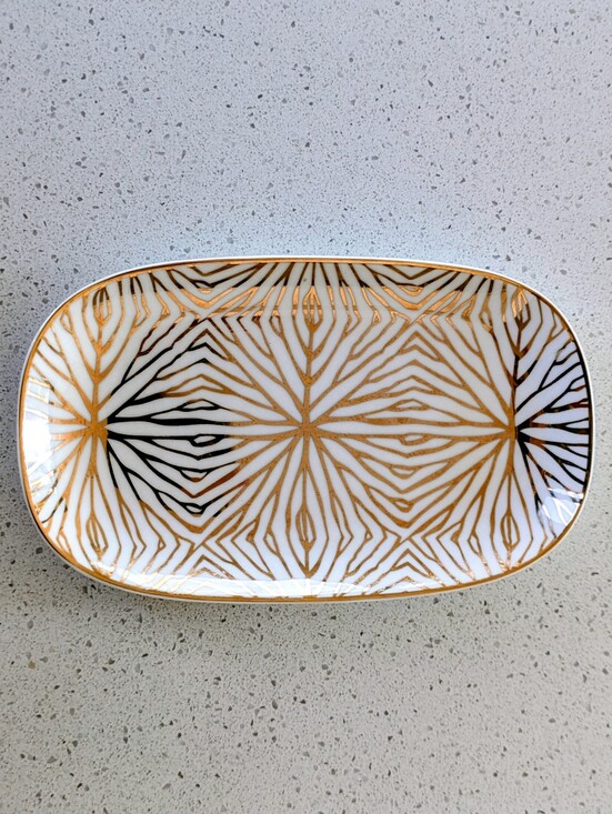 talianna Other - White and Gold Decorative Porcelain Trinket Dish